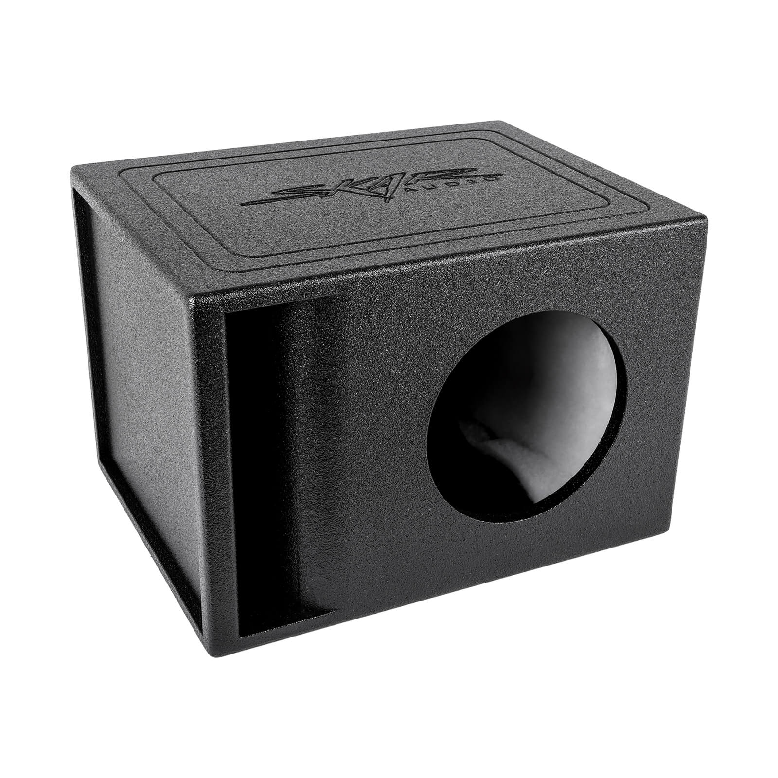 Skar Audio AR1X8V - Single 8" Armor Coated Ported Subwoofer Enclosure with Kerf Port - Main Image