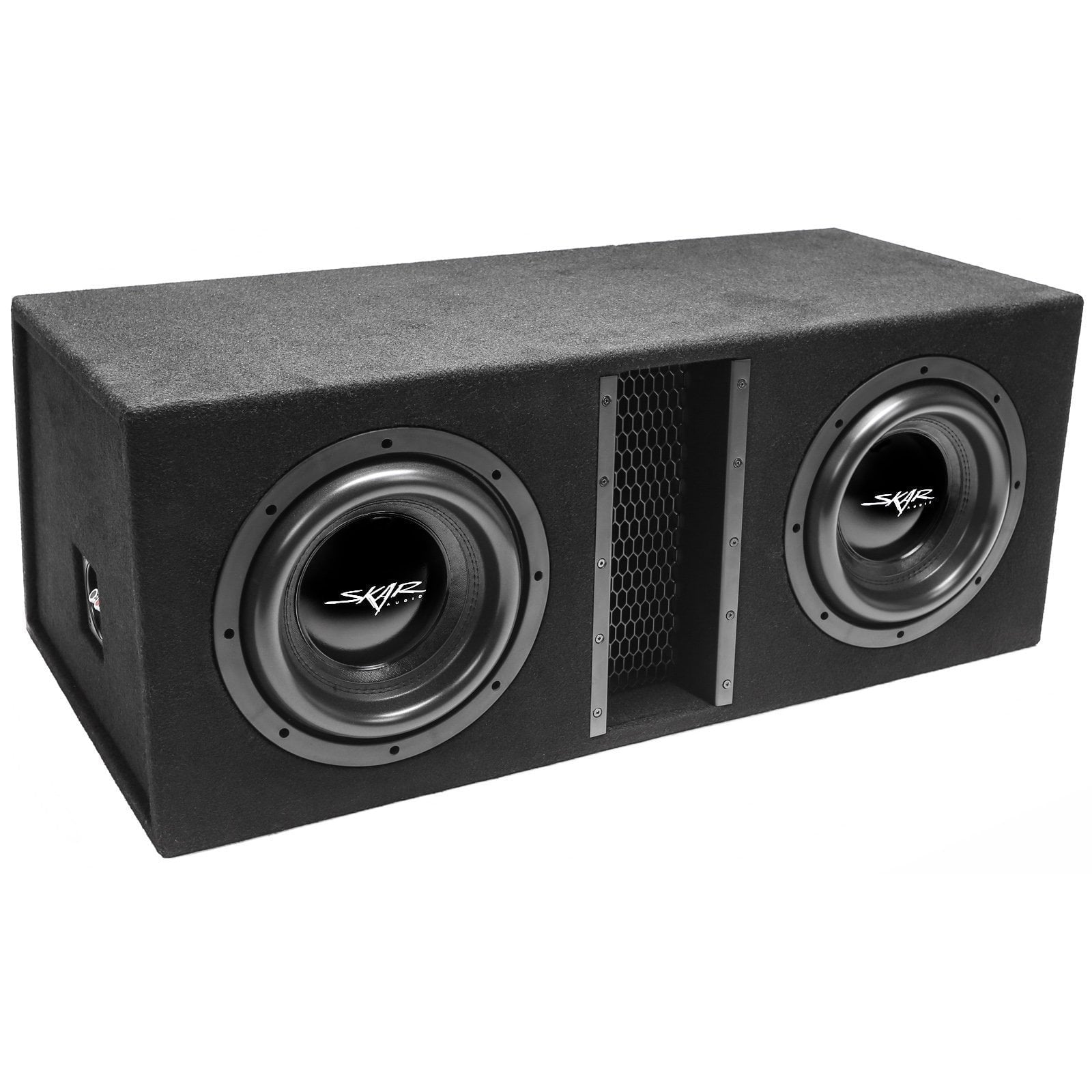 Skar Audio EVL-2X10D4 Dual 10" EVL Loaded Vented Subwoofer Enclosure - Angle View