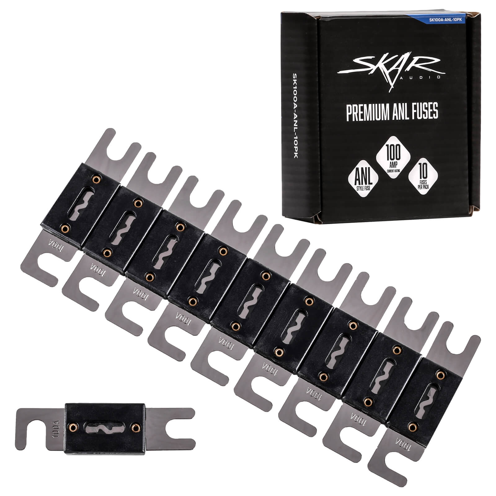 Skar Audio 100 Amp ANL Fuses (10-Pack) - SK100A-ANL-10PK - Main Image