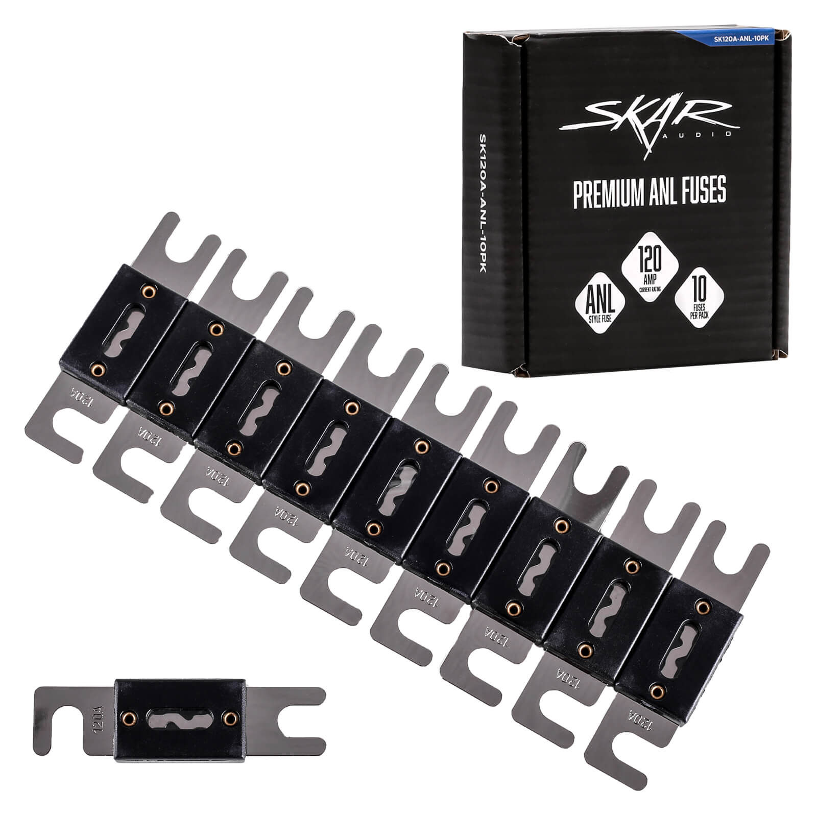 Skar Audio 120 Amp ANL Fuses (10-Pack) - SK120A-ANL-10PK - Main Image