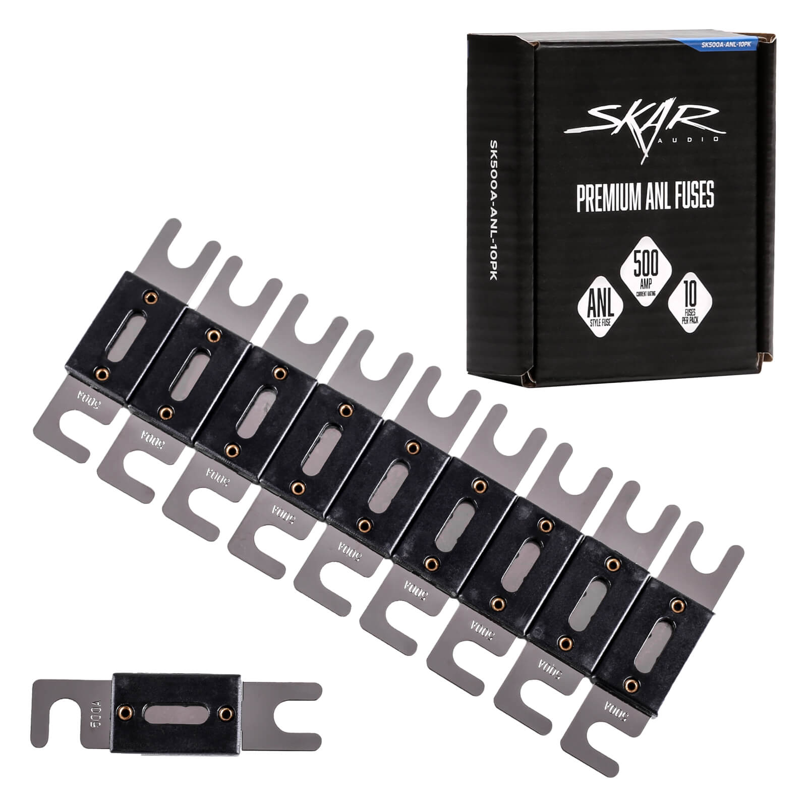 Skar Audio 500 Amp ANL Fuses (10-Pack) - SK500A-ANL-10PK - Main Image