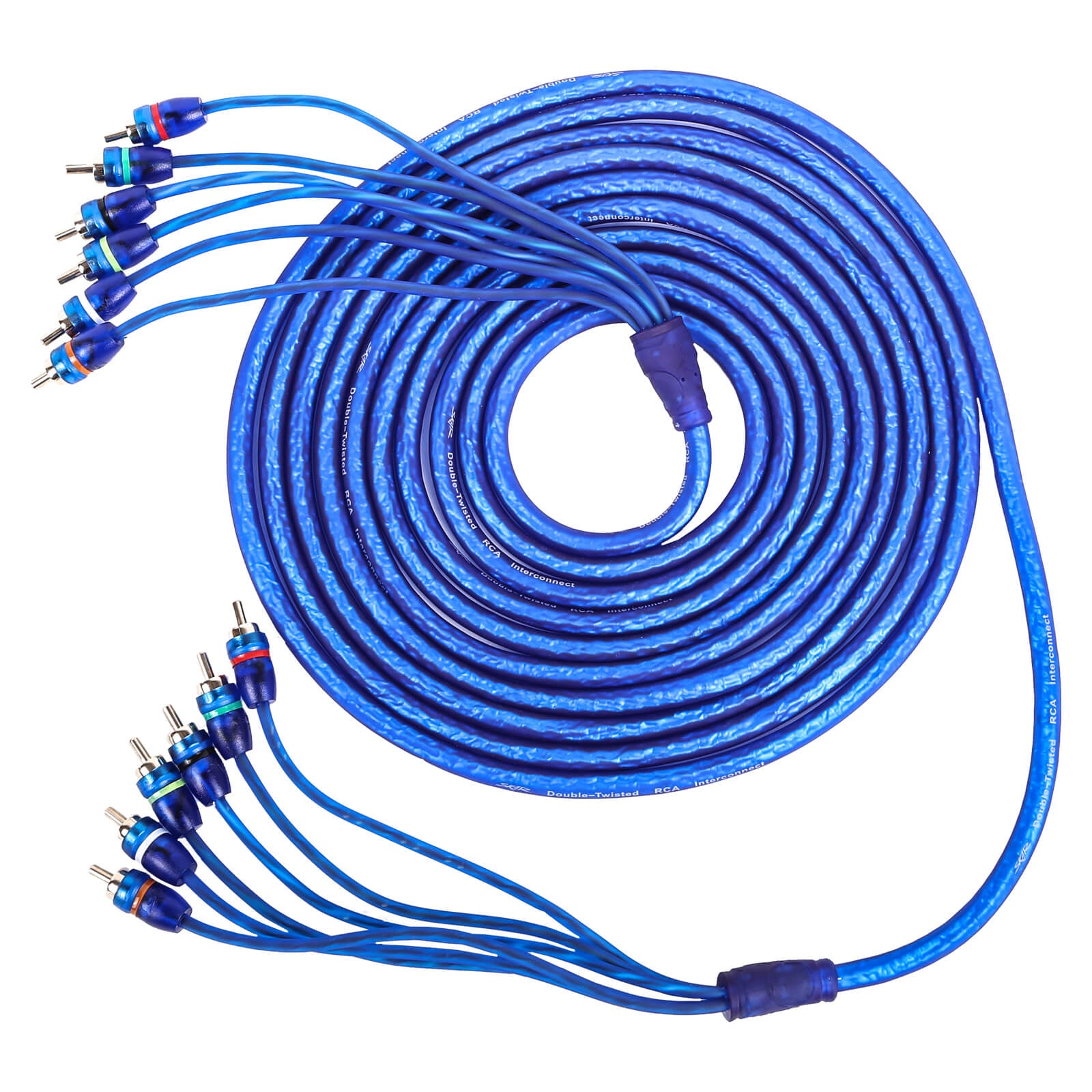 17 Ft 6-Channel Twisted Pair RCA Interconnect Cable (SKAR6CH-RCA17)