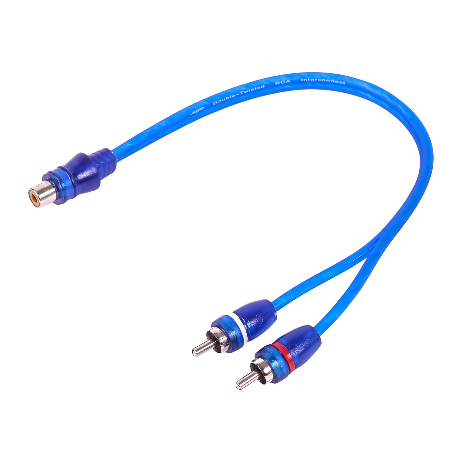 1-Female to 2-Male RCA Y-Adapter (1 FT) Interconnect Cable (SKARRCA-1F2M) - Main Image