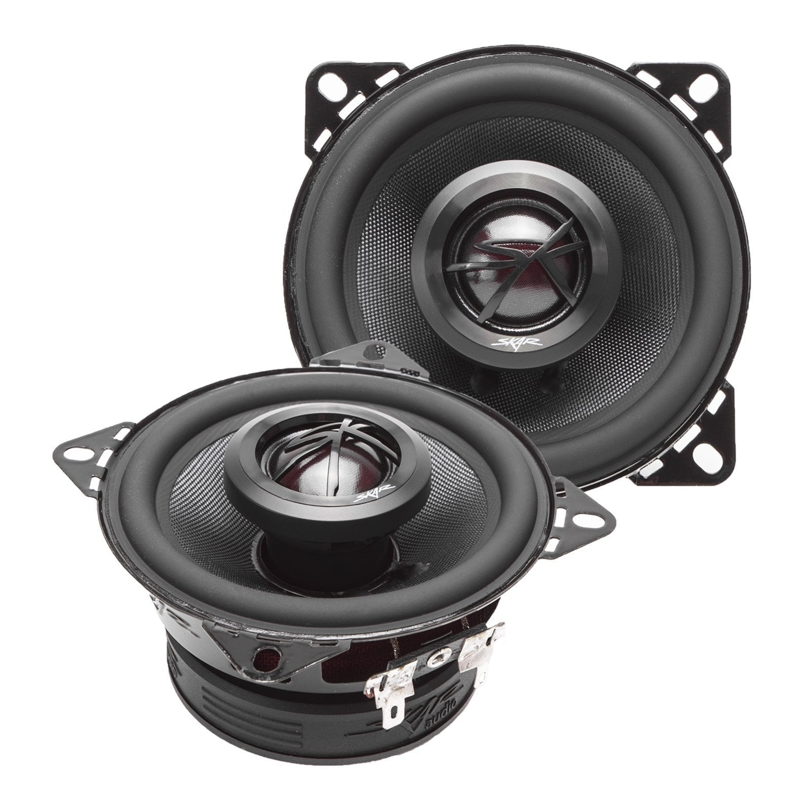 Skar Audio TX4 4-inch 120 Watt Max Power Coaxial Car Speakers - Angle View