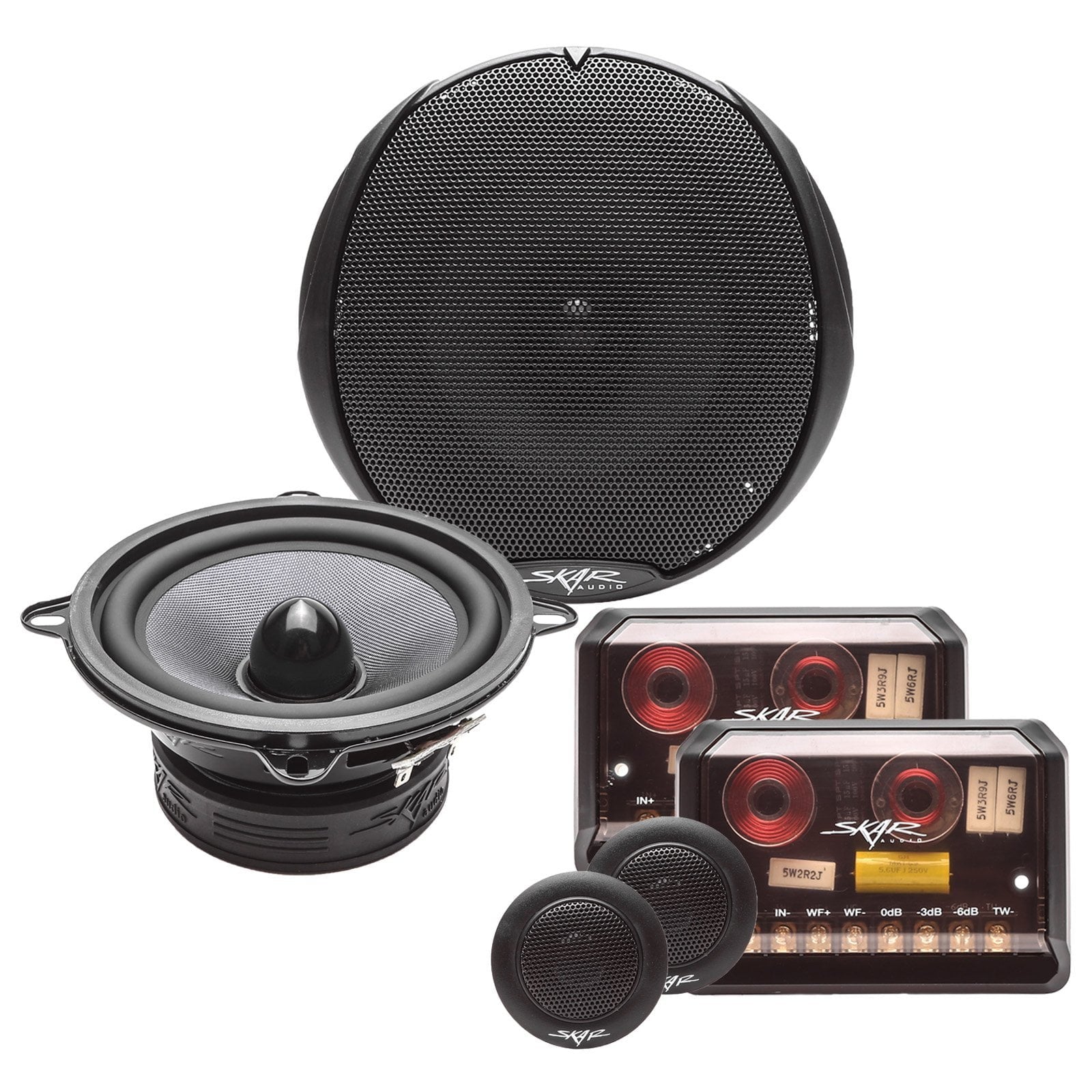 Skar Audio TX525C 5.25-inch 160 Watt Max Power Component Speaker System - Complete System View